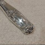 Some silver-plated handles, 950 Minerve, Rocaille style, Ravinet.