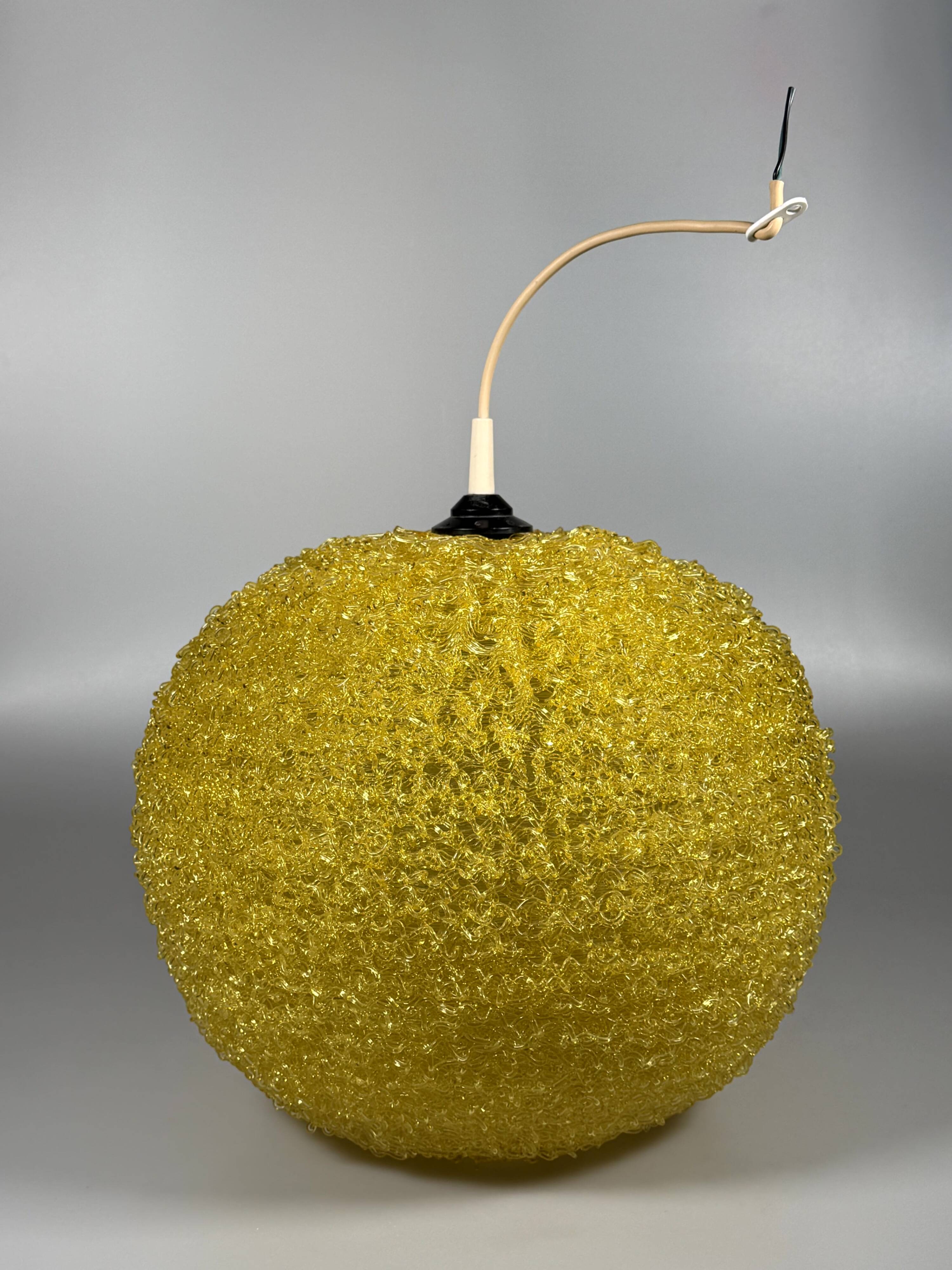 1960s/70s Ceiling Lamp  Globe Lamp Acrylic Plastic "Spaghetti" Style