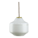 Mid-Century Italian Opaline and Brass Pendant Lamp