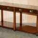 Kennedy Harrods military campaign console with two drawers
