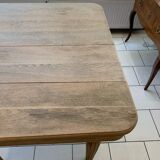 Art Deco Raw Solid Oak Table