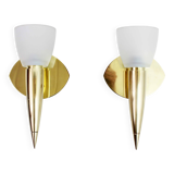 Pair of Italian wall lights, 1970s