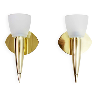 Pair of Italian wall lights, 1970s