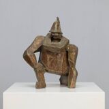 “Starke Jâan” sculpture in welded steel by Louk van Meurs, Netherlands, c. 1970s