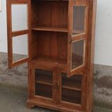 Armoire vitrée ancienne en bois