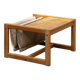 Habitat pine coffee table with integrated jute fabric book storage.