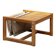 Habitat pine coffee table with integrated jute fabric book storage.