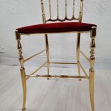 Paire de chaises Chiavarine, laiton