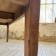 Pine and oak + walnut farmhouse table 1950