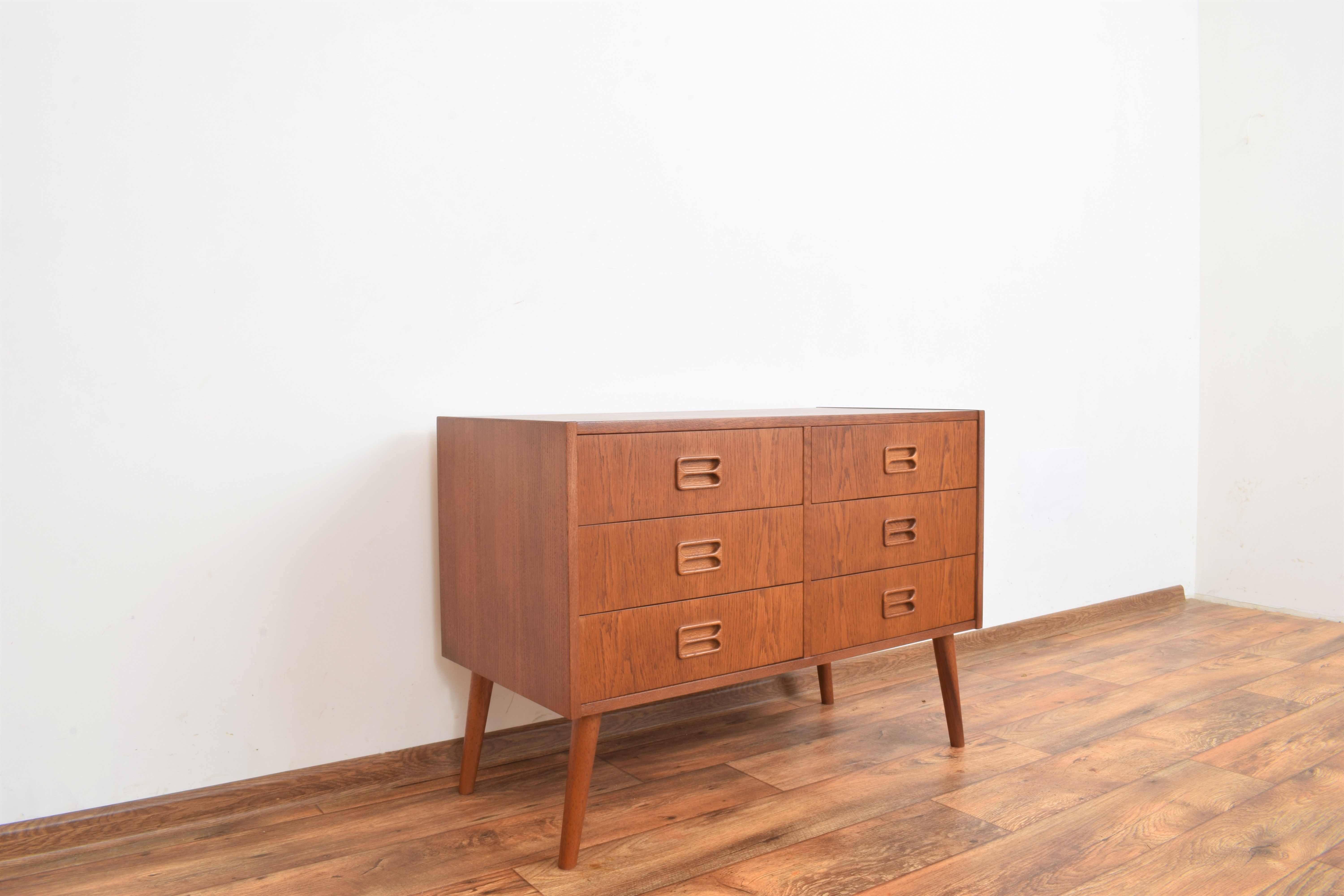 Danish oak chest of drawers