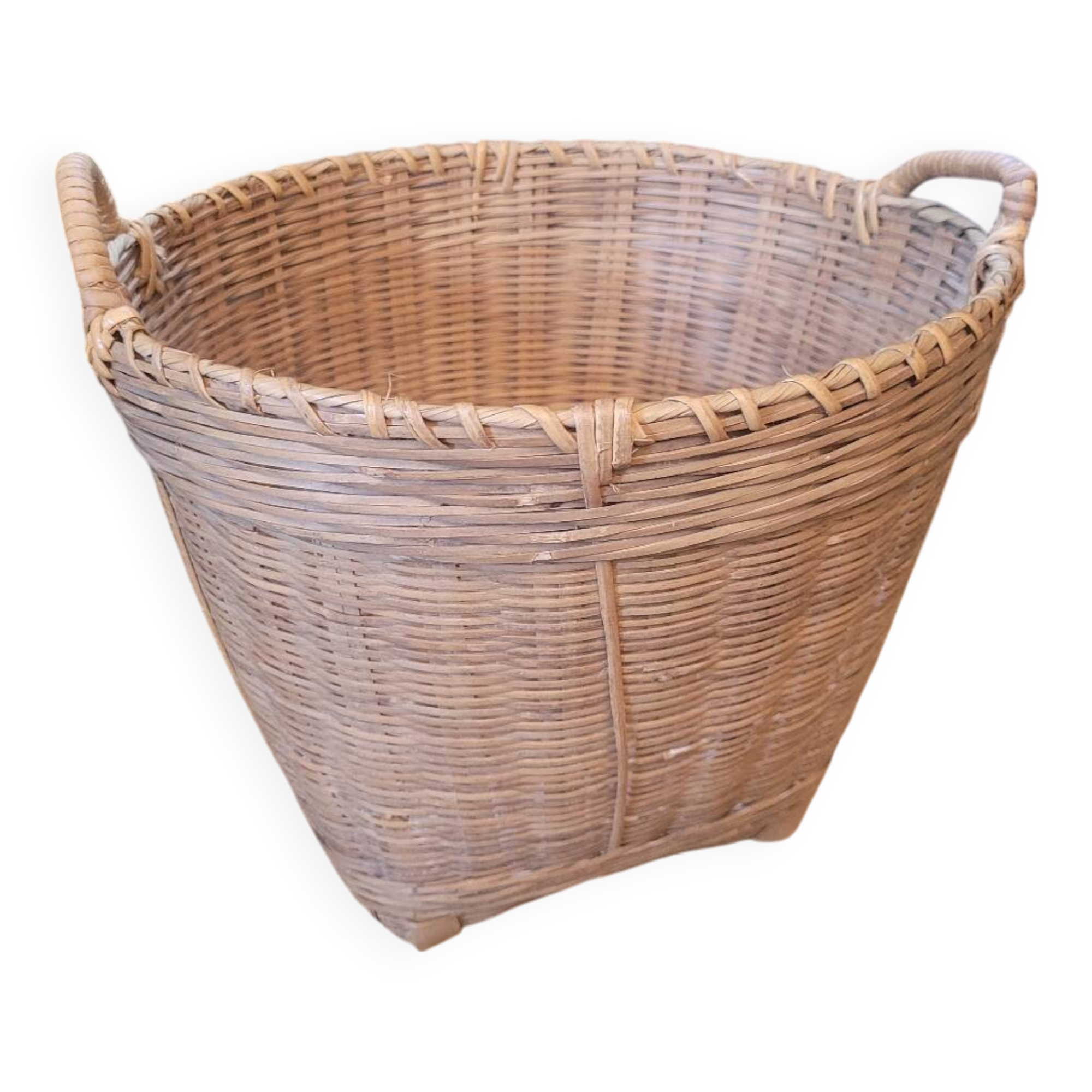 Vintage rattan basket