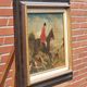 Oil painting signed Nubet "The Hunt"