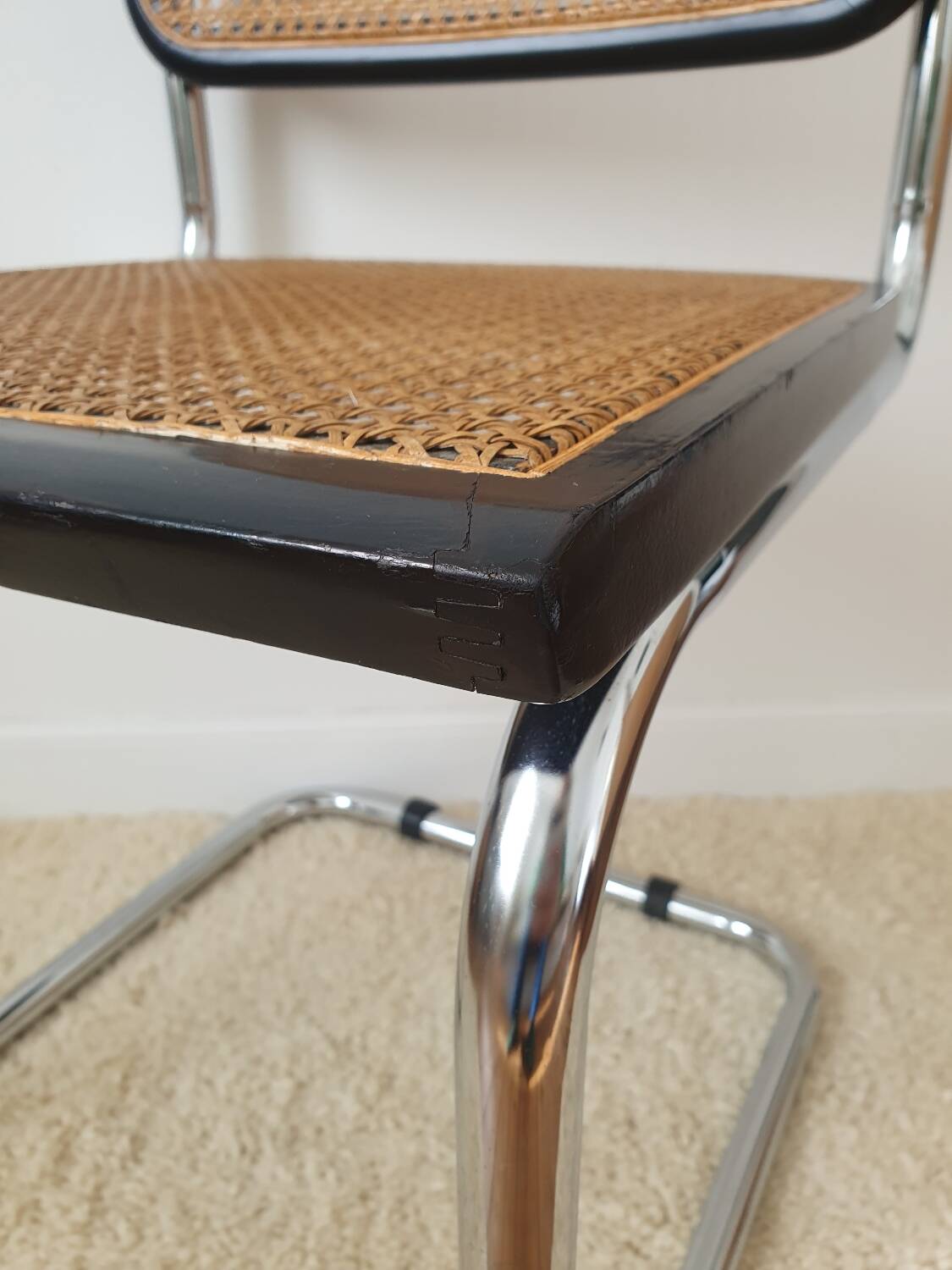 Chaise cannée B32 Marcel Breuer