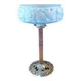 Art Deco lamp with floral decor