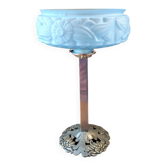 Art Deco lamp with floral decor