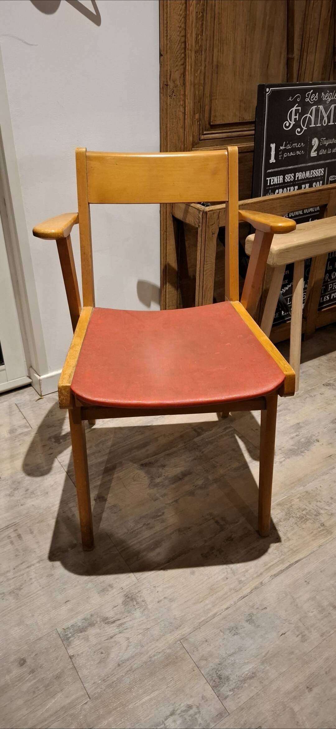 Paire de chaises années 50