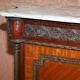 Louis Buffet in Walnut 19th Century with Drawers, Marble and Bronze Ornaments