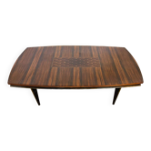 Table de salle à manger art déco en macassar avec rallonges