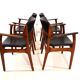 Erik Buck lot de 4 chaises de salle à manger en palissandre OD 50 pour OD Mobler