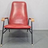Rare Midcentury Easy Armchair, Sweden, 1960s