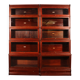 pair of Globe Wernicke London bookcases known as waterfall in mahogany circa