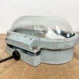 Industrial Cast Aluminium Wall Light with Frosted Glass from Elektrosvit, 1970s