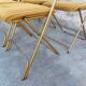 6 folding chairs Lafuma vintage 1970