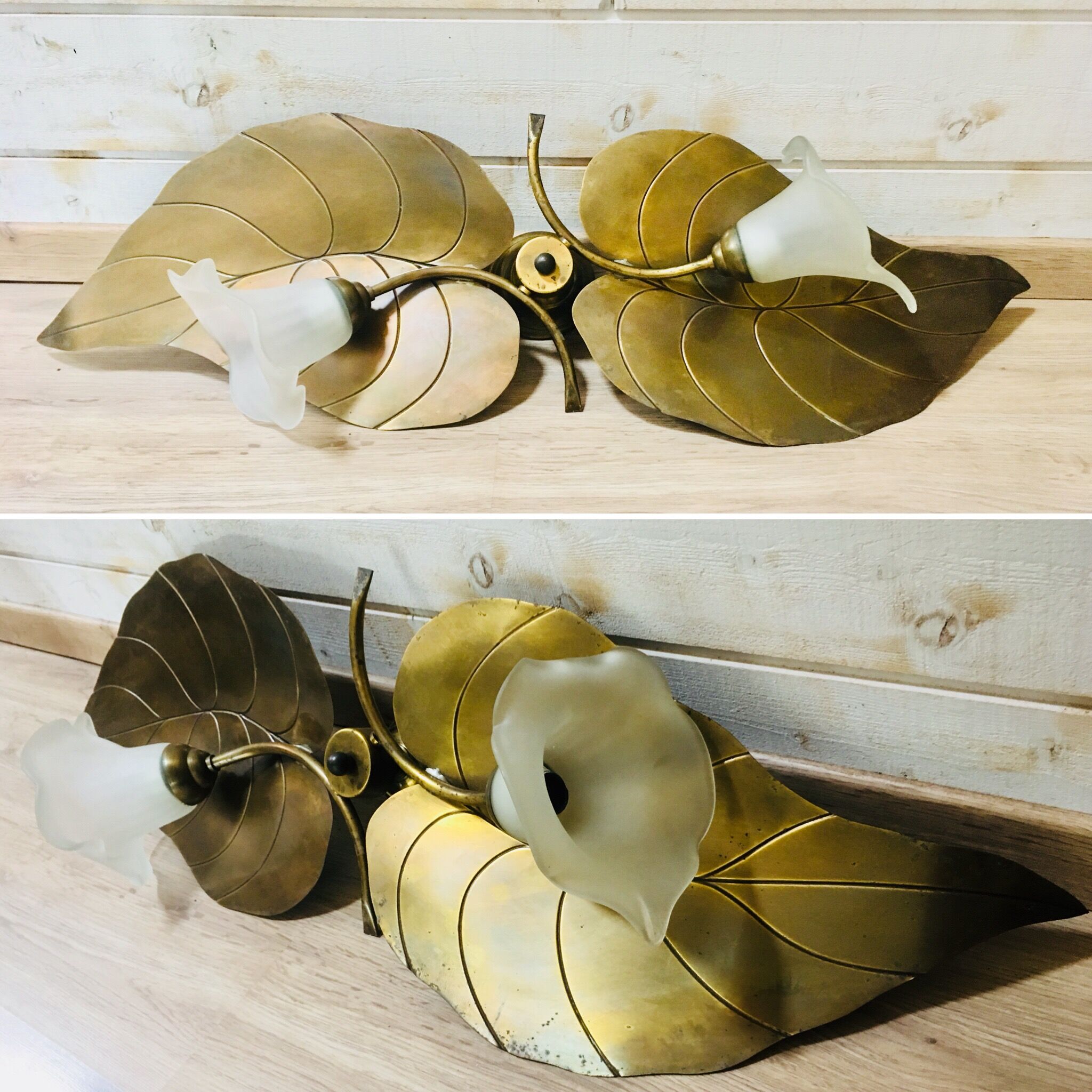 Ceiling light golden foliage