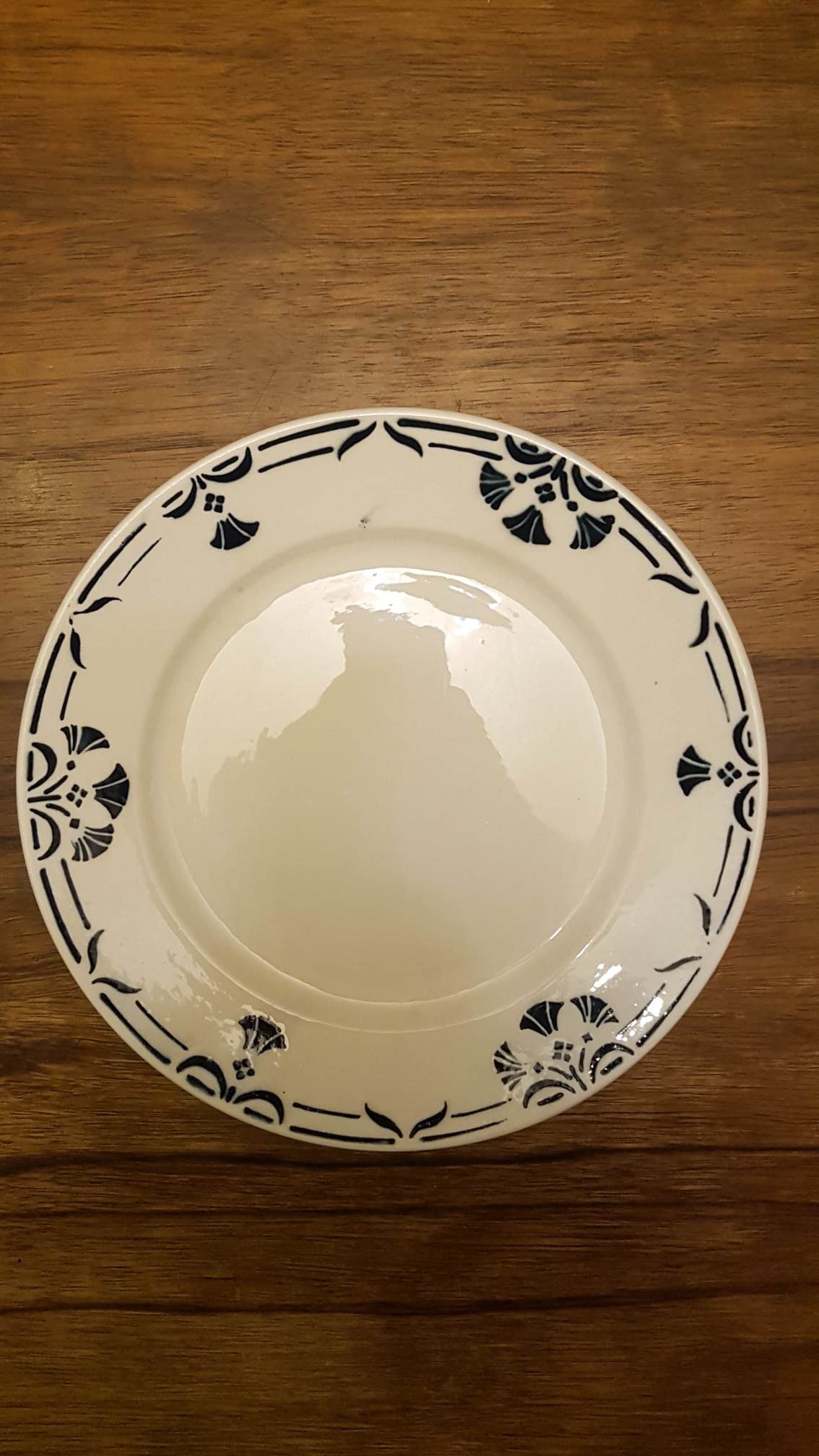 Set of 5 plates Badonviller model Dinan