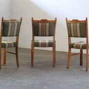 Vintage Danish Brutalist Oak Dining Chairs, Henning Kjærnulf style, 1960s