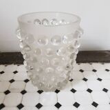 Vase ancien  en cristal boule