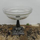 Coupe verre sur pied métal