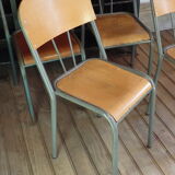 School chair / school chair 1960 with bars