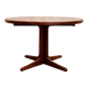 Round Mid Century Dining Table made out of massice teak wood, Denmark, 1970s