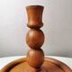 Vintage 70s wooden chandelier