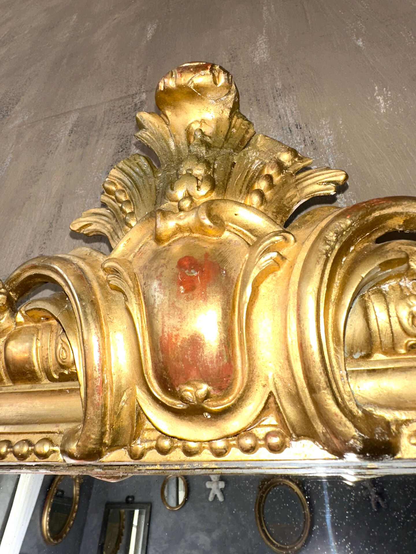Louis-Philippe antique gilded mirror 19th century