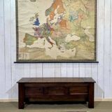 Oak and chestnut storage bench from the late 19th century