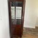 Provençal Louis XV display cabinet in carved fruitwood, illuminated.