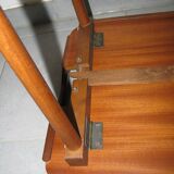 Table d'appoint plateau de service Aase Dreieri Ganddal Norvège  en teck et chêne années 1960