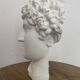 White plaster Greek head
