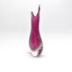 Vase signé Formia - Murano - Sommerso & Bullicante violet - 1970