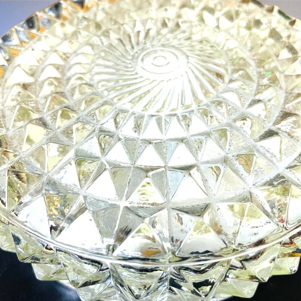 Glass flush mount ceiling or wall lamp