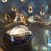 Bonbonnière vintage en cristal de Boog Frères