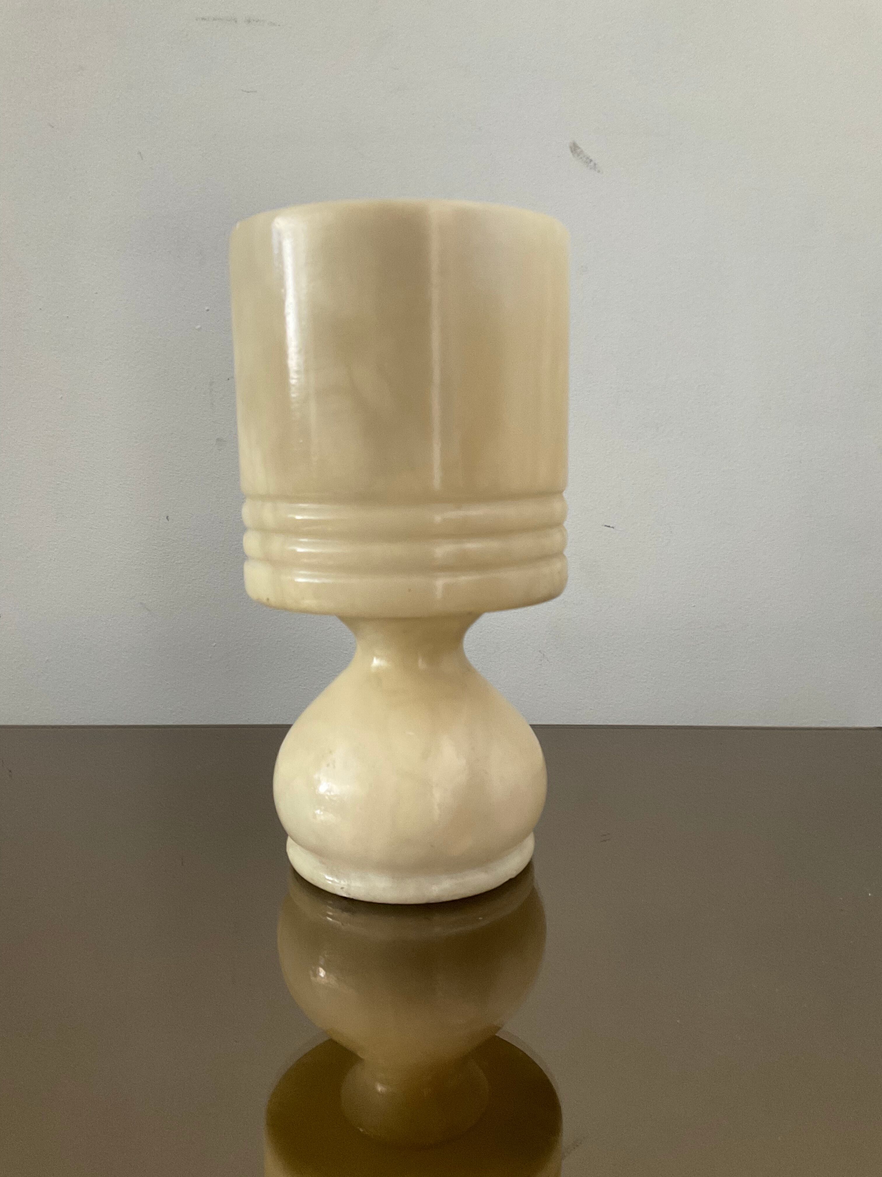 Alabaster lamp from the 70s