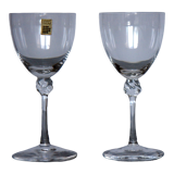 Set of two Daum glasses, Bolero model.