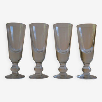 Série de 4 anciens verre verres à absinthe