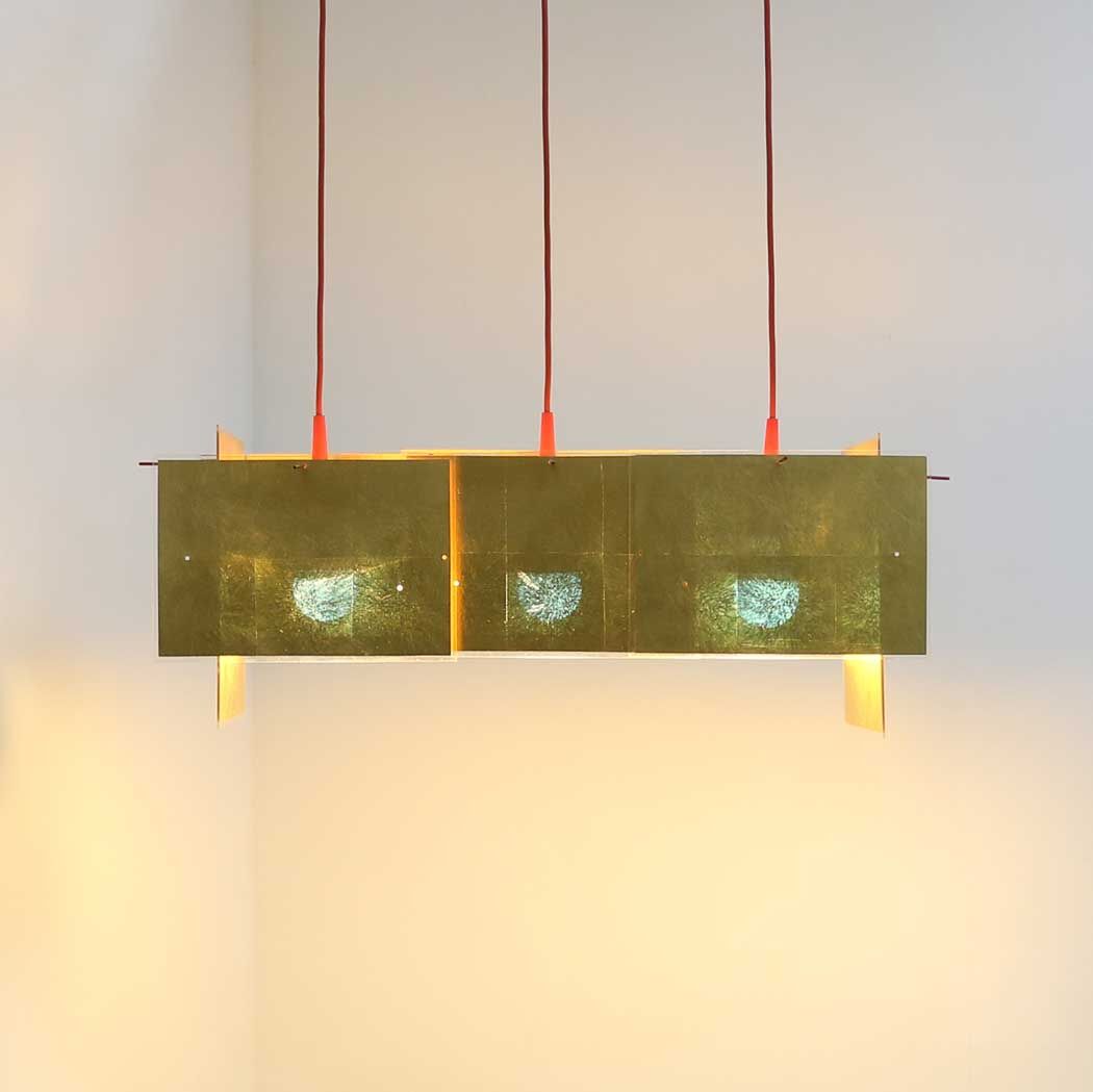 24 karat blau lamp by Ingo Maurer