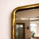 Rectangular mirror gilded with fine gold – vintage –
