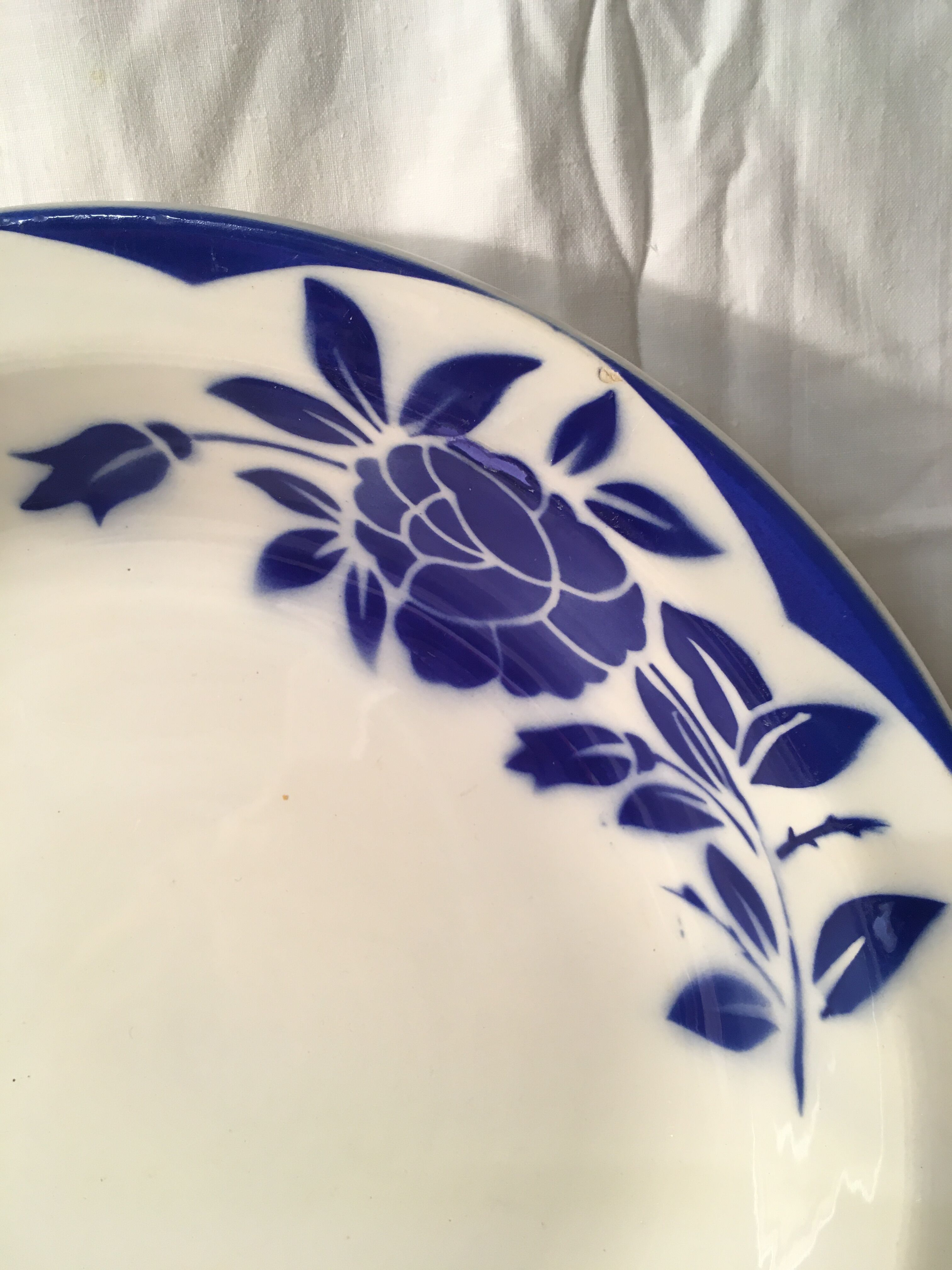 Hollow dish earthenware Sarreguemines Digoin model Corsica