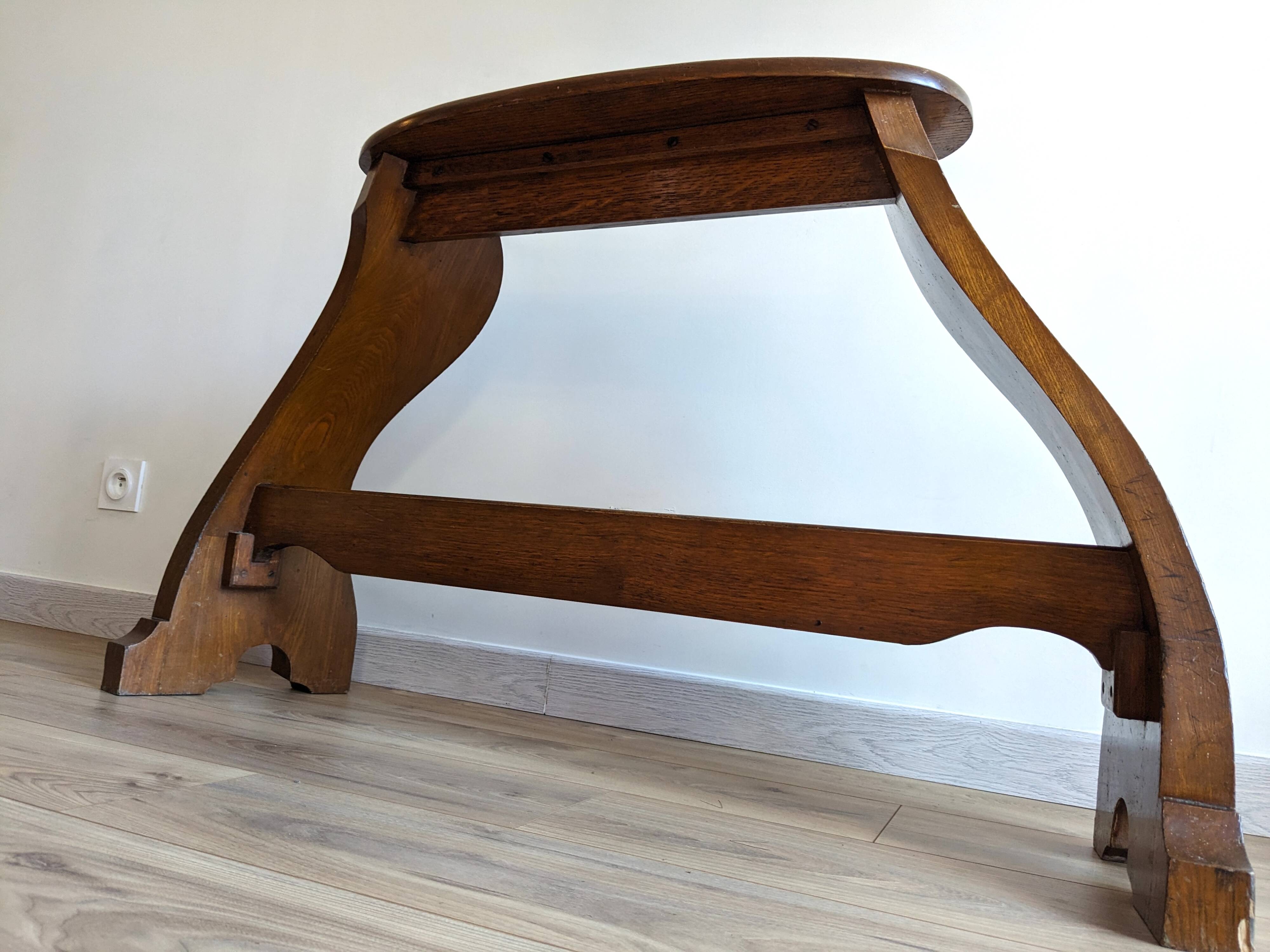 Banc d’orgue ancien en chêne – époque Art nouveau vers 1900